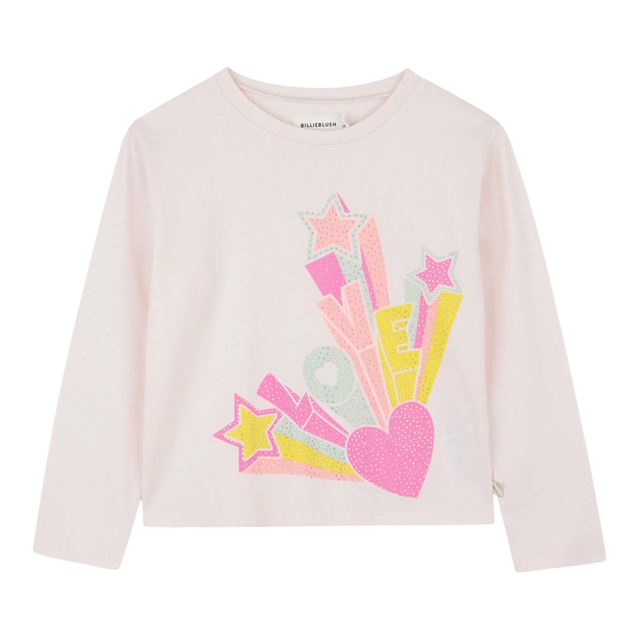 Billieblush Shirt Girocollo tinta unita con Stampe Rosa per Neonata U21611X ROSA BillIEBLUSH 