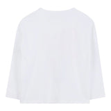 Billieblush Shirt Girocollo tinta unita con Stampa Bianco per Bambina U21637X BIANCO BillIEBLUSH 