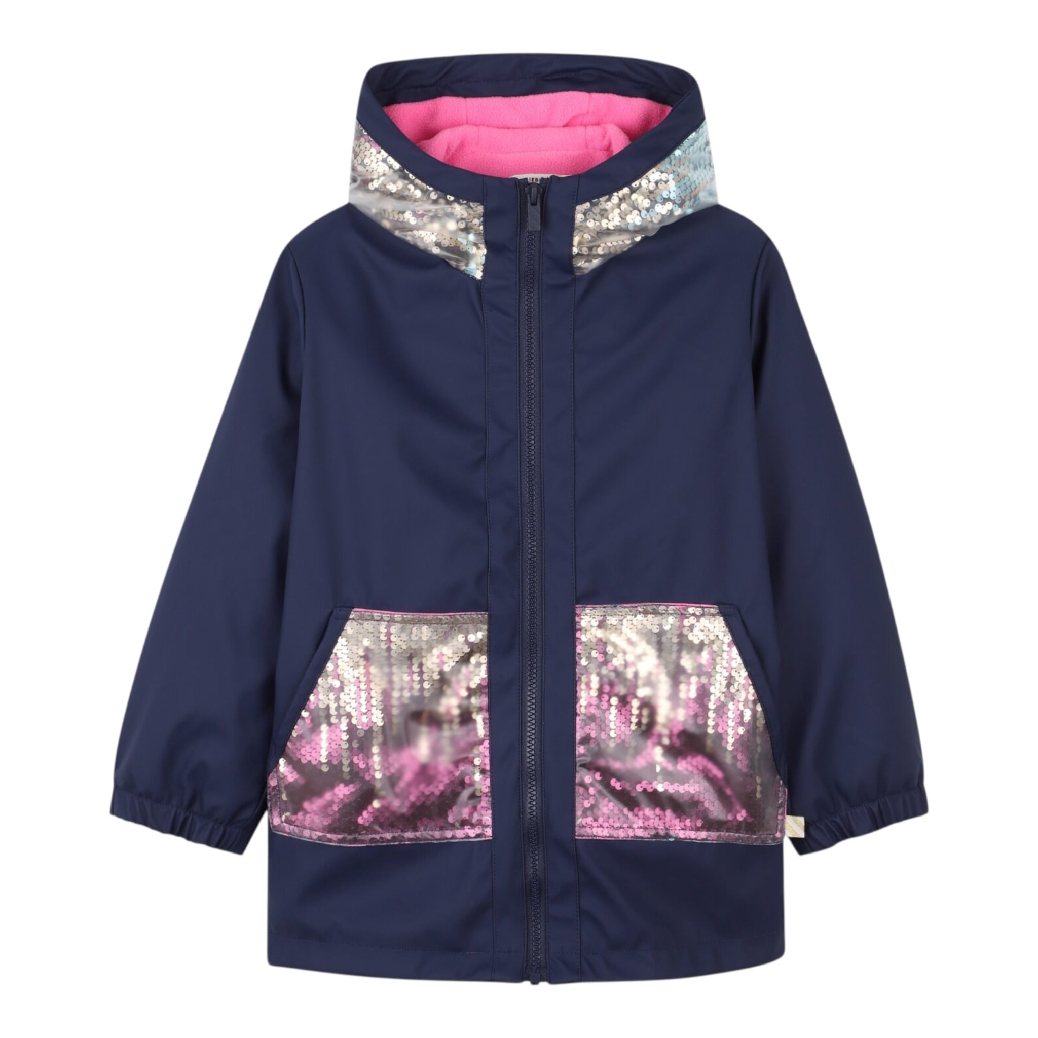 Billieblush Giubbino tinta unita con Cappuccio Blu per Bambina U2163 BLU BillIEBLUSH 