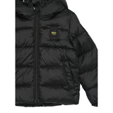 Blauer Giubbino tinta unita con Cappuccio Nero per Neonato 23WBBXC02297 NERO BLAUER 