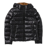 Blauer Giubbino tinta unita con Cappuccio Nero per Bambino 23WBLGC02214 NERO BLAUER 