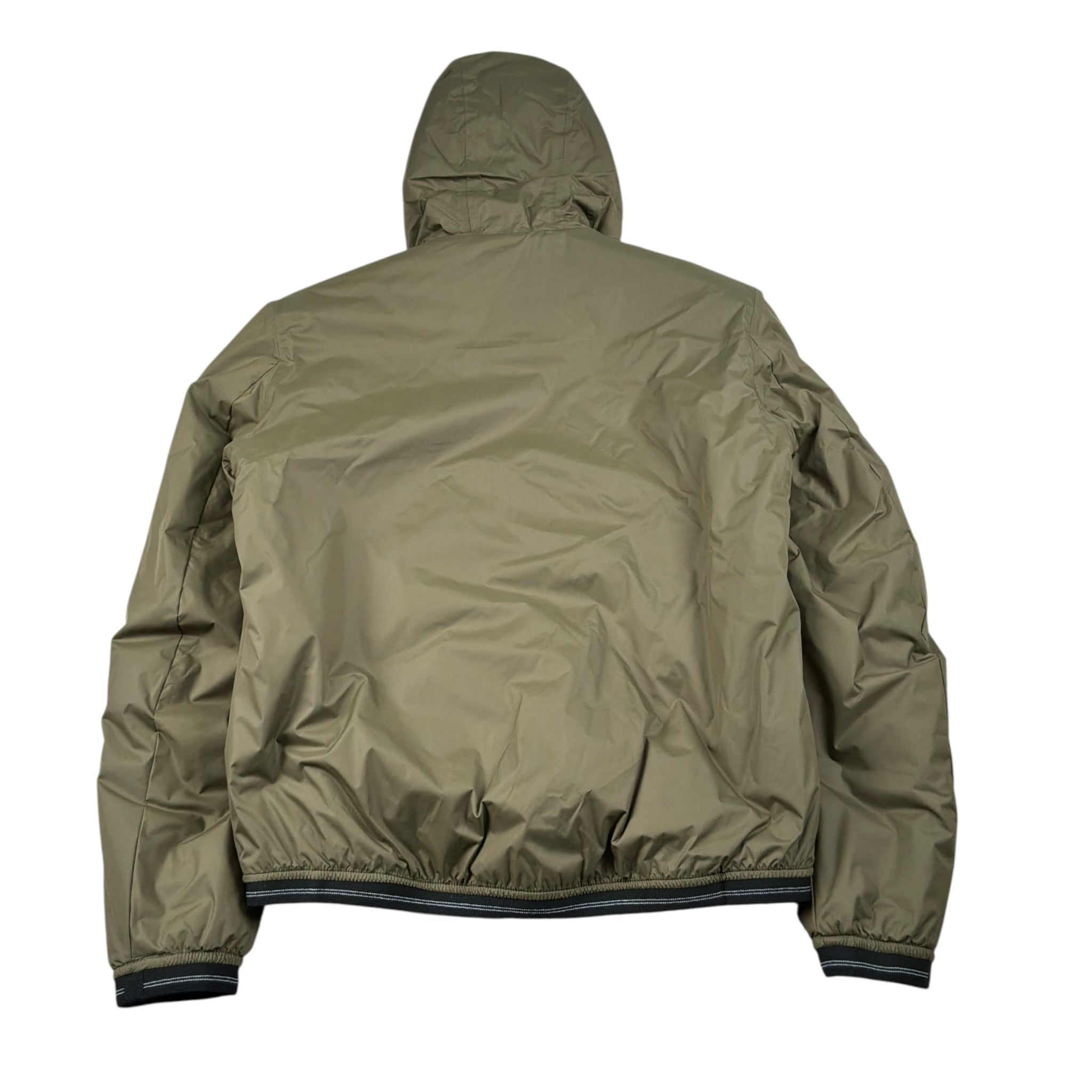 Blauer Giubbino tinta unita con Cappuccio Verde per Bambino 23WBLKC11220 VERDE BLAUER 