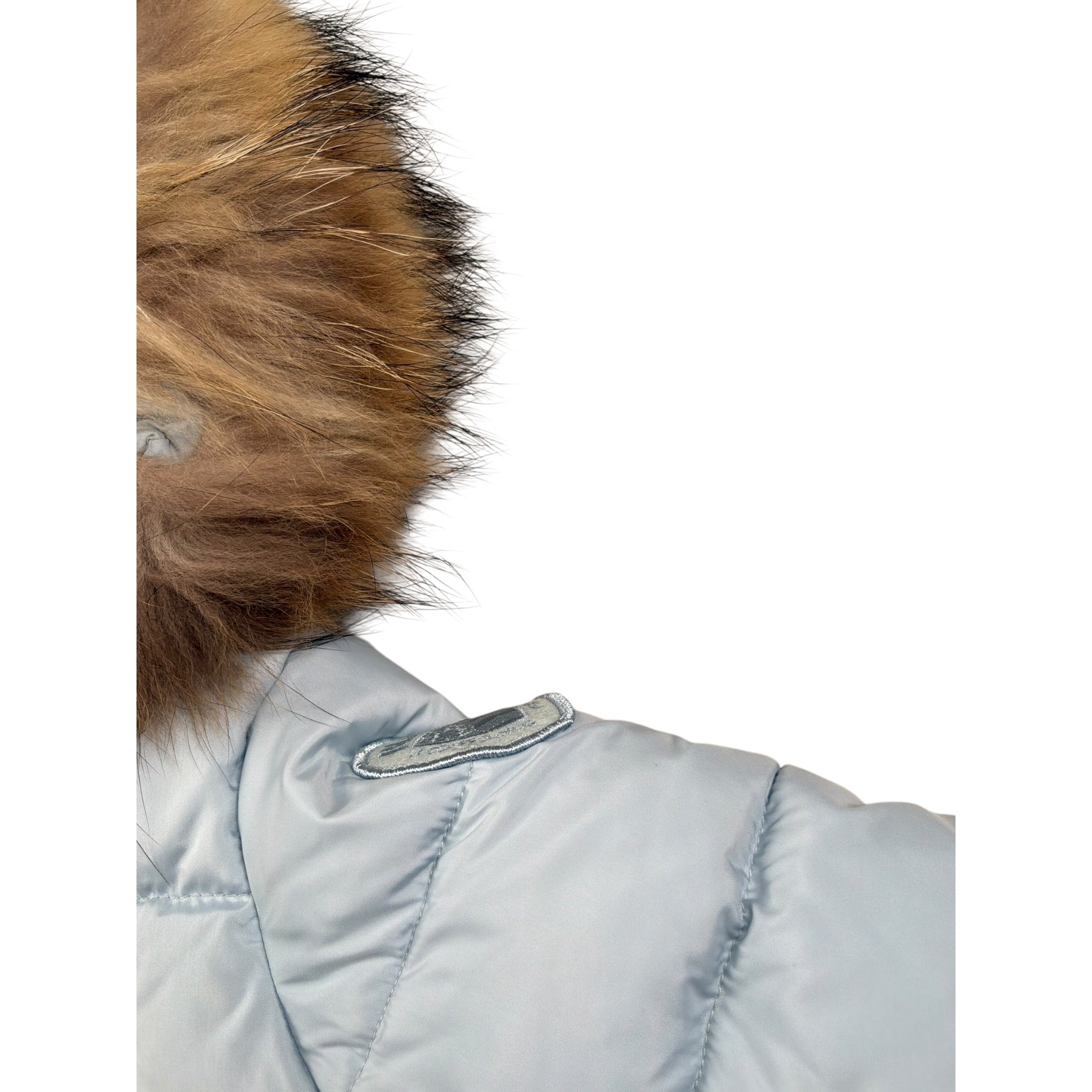 Blauer Giubbino tinta unita con Zip E Cappuccio Azzurro per Neonato 24WBBXC02550X AZZURRO BLAUER 