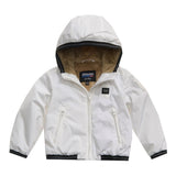 Blauer Giubbino tinta unita con Cappuccio Panna per Neonato 24WBBXC02551 PANNA BLAUER 