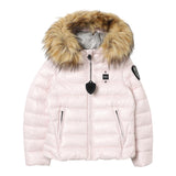 Blauer Giubbino tinta unita con Cappuccio Rosa per Neonata 24WBLGC02082 ROSA BLAUER 