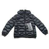 Blauer Giubbino tinta unita con Zip E Cappuccio Nero per Bambina 24WBLGC03078 NERO BLAUER 