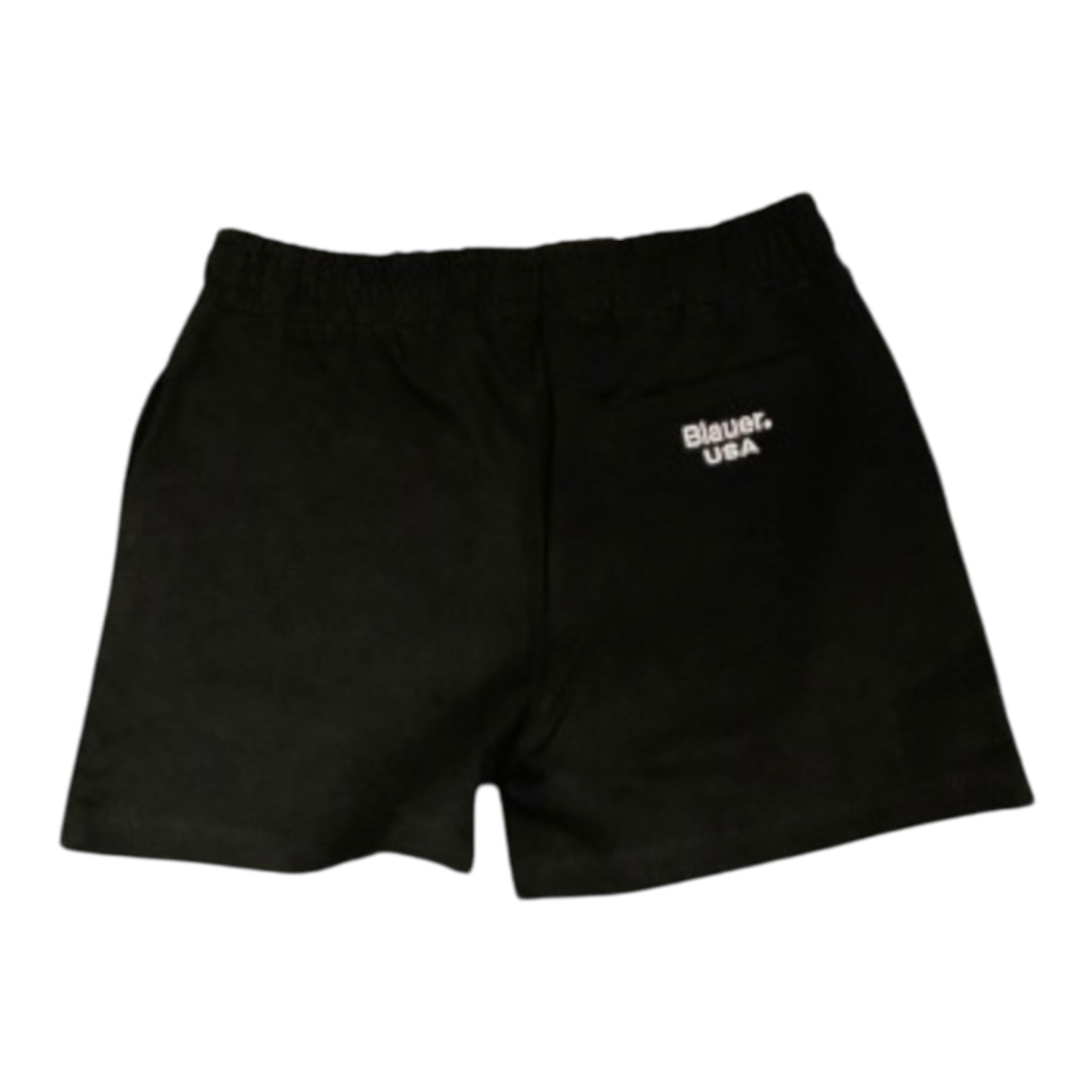 Blauer Short tinta unita con Logo Nero per Bambina 25SBLGP05549 NERO BLAUER 