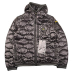 Blauer Giubbino tinta unita con Zip E Cappuccio Nero per Bambino 25SBLKC03416 NERO BLAUER 