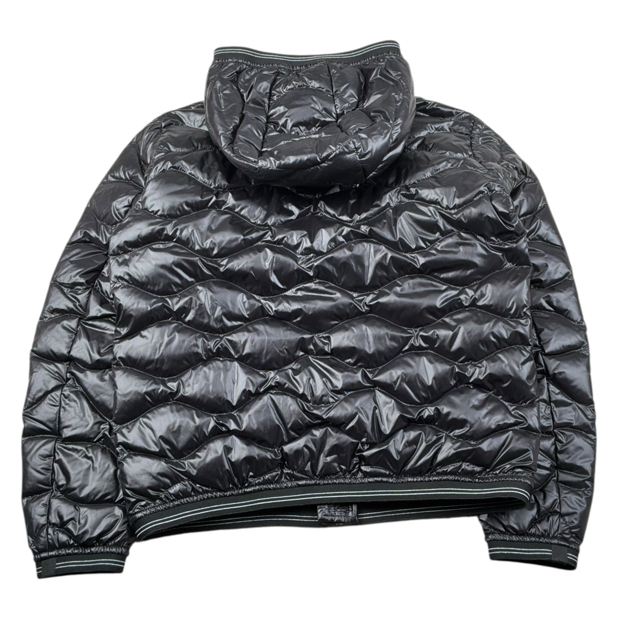 Blauer Giubbino tinta unita con Zip E Cappuccio Nero per Bambino 25SBLKC03416 NERO BLAUER 