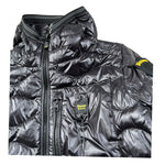 Blauer Giubbino tinta unita con Zip E Cappuccio Nero per Bambino 25SBLKC03416 NERO BLAUER 