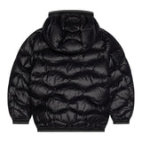 Blauer Giubbino tinta unita con Zip E Cappuccio Nero per Bambino 25SBLKC03416X NERO BLAUER 