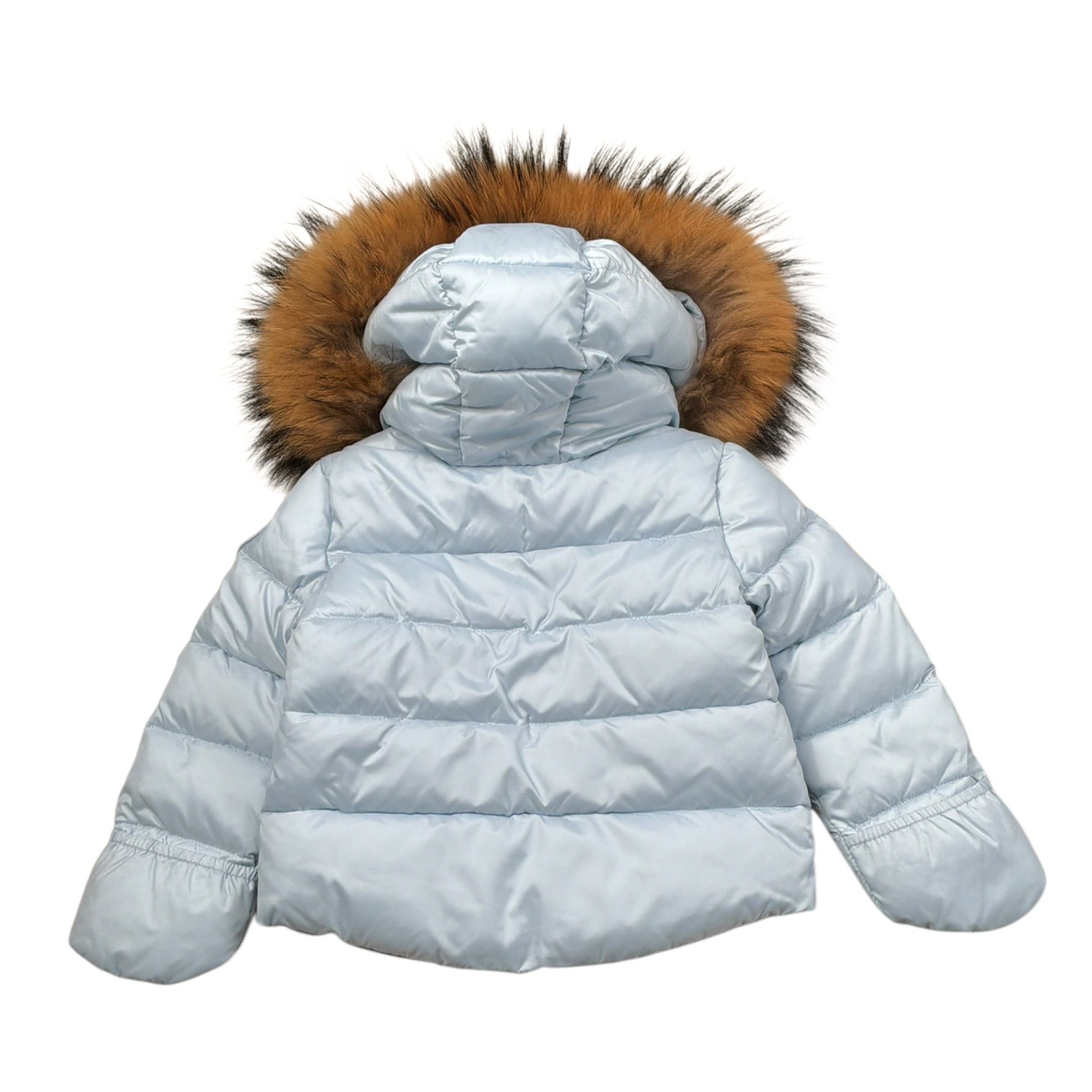 Blauer Giubbino tinta unita con Zip E Cappuccio Azzurro per Neonato 25WBBXC02450 AZZURRO BLAUER 