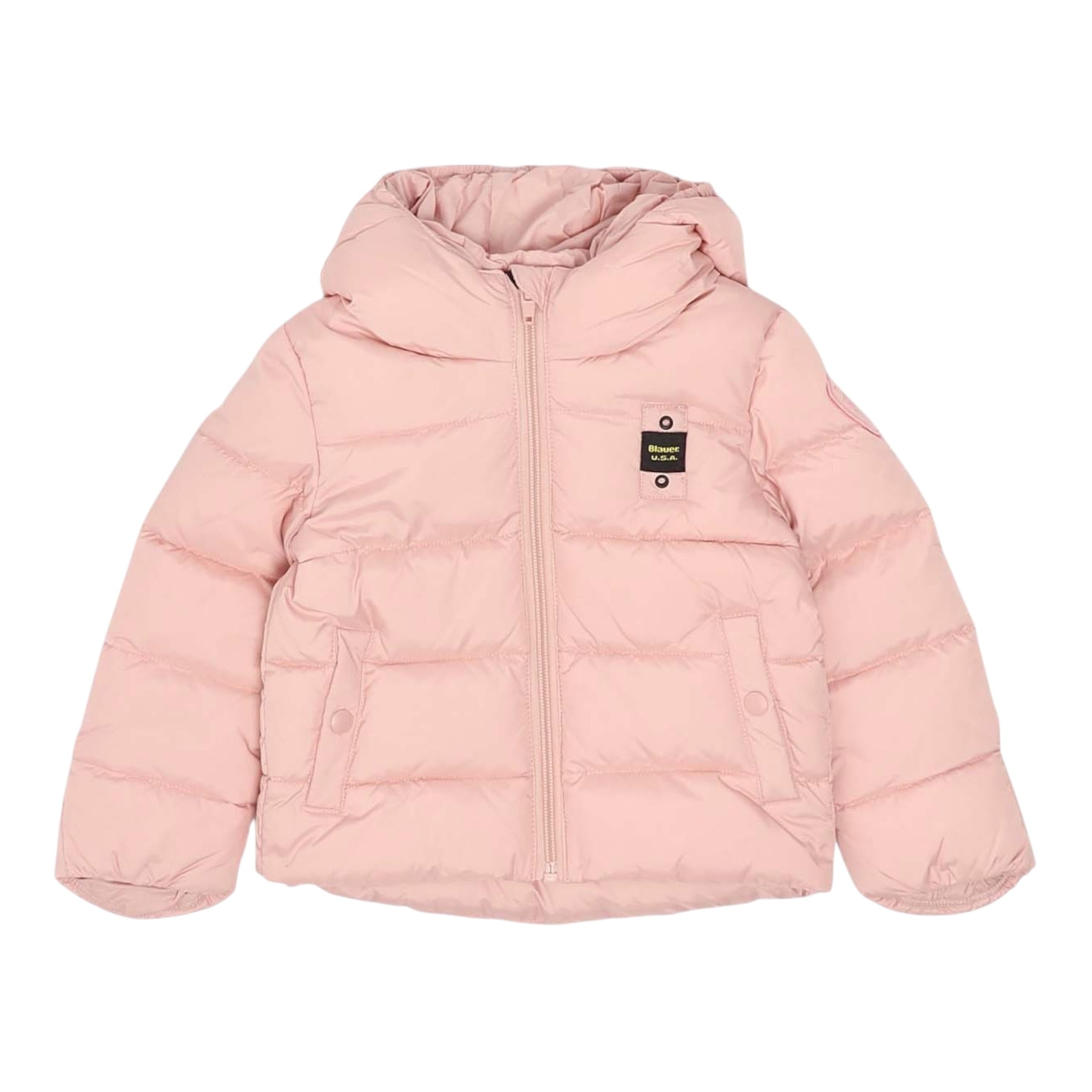 Blauer Giubbino tinta unita con Cappuccio E Zip Rosa per Neonata 25WBBXC02452 ROSA BLAUER 