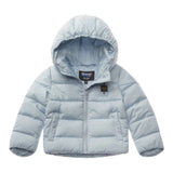 Blauer Giubbino tinta unita con Cappuccio E Zip Azzurro per Neonato 25WBBXC02452X AZZURRO BLAUER 