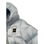 Blauer Giubbino tinta unita con Cappuccio E Zip Azzurro per Neonato 25WBBXC02452X AZZURRO BLAUER 