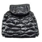 Blauer Giubbino tinta unita con Zip E Cappuccio Nero per Neonato 25WBBXC02456 NERO BLAUER 
