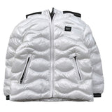 Blauer Giubbino tinta unita con Zip E Cappuccio Bianco per Neonato 25WBBXC02456XX BIANCO BLAUER 