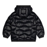 Blauer Giubbino tinta unita con Zip E Cappuccio Nero per Neonato 25WBBXC02456XXX NERO BLAUER 