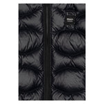 Blauer Giubbino tinta unita con Zip E Cappuccio Nero per Neonato 25WBBXC02456XXX NERO BLAUER 