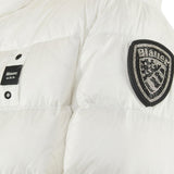 Blauer Giubbino tinta unita con Zip E Cappuccio Bianco per Bambina 25WBLC02391 BIANCO BLAUER 