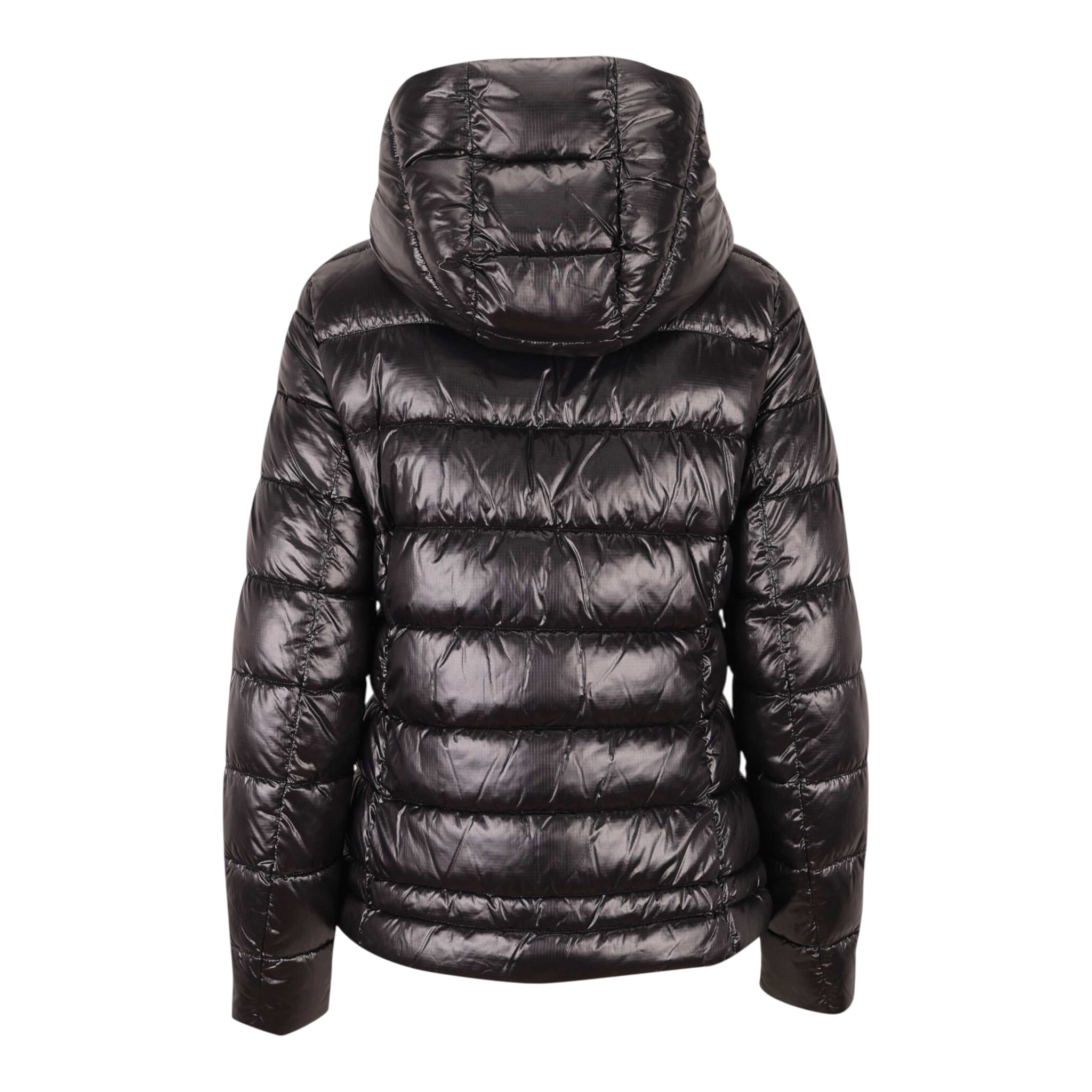 Blauer Giubbino tinta unita con Zip E Cappuccio Nero per Bambina 25WBLGC023911 NERO BLAUER 