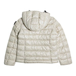 Blauer Giubbino tinta unita con Zip E Cappuccio Beige per Bambina 25WBLGC02391X BEIGE BLAUER 