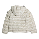 Blauer Giubbino tinta unita con Zip E Cappuccio Beige per Bambina 25WBLGC02391X BEIGE BLAUER 