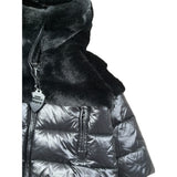 Blauer Giubbino tinta unita con Zip E Cappuccio Nero per Bambina 25WBLGC02411J NERO BLAUER 