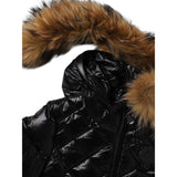Blauer Giubbino tinta unita con Cappuccio Nero per Bambina 25WBLGC03384 NERO BLAUER 