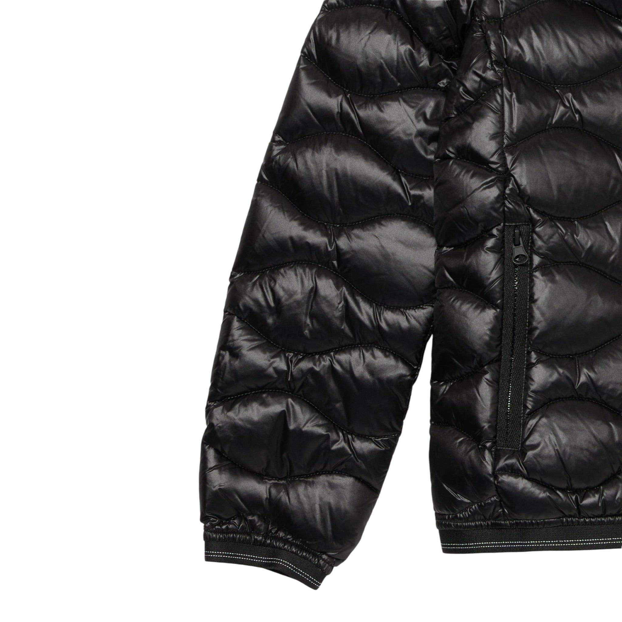Blauer Giubbino tinta unita con Cappuccio Nero per Bambina 25WBLGC03385 NERO BLAUER 