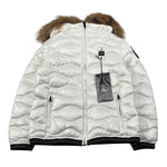 Blauer Giubbino tinta unita con Zip E Cappuccio Bianco per Bambina 25WBLGC03387 BIANCO BLAUER 