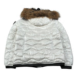 Blauer Giubbino tinta unita con Zip E Cappuccio Bianco per Neonata 25WBLGC03387N BIANCO BLAUER 