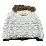 Blauer Giubbino tinta unita con Zip E Cappuccio Bianco per Neonata 25WBLGC03387N BIANCO BLAUER 