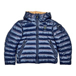 Blauer Giubbino tinta unita con Zip E Cappuccio Blu per Bambino 25WBLKC02426 BLU BLAUER 