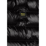 Blauer Giubbino tinta unita con Zip E Cappuccio Nero per Neonato 25WBLKC02426X NERO BLAUER 