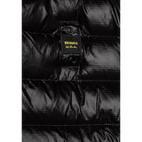 Blauer Giubbino tinta unita con Zip E Cappuccio Nero per Neonato 25WBLKC02426X NERO BLAUER 