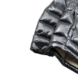 Blauer Giubbino tinta unita con Zip E Cappuccio Nero per Bambino 25WBLKC02427 NERO BLAUER 