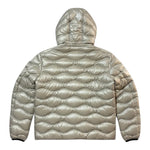 Blauer Giubbino tinta unita con Zip E Cappuccio Beige per Bambino 25WBLKC02429XX BEIGE BLAUER 