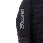 Blauer Giubbino tinta unita con Zip E Cappuccio Nero per Bambino 25WBLKC02451J NERO BLAUER 