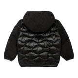 Blauer Giubbino tinta unita con Cappuccio Nero per Bambino 25WBLKC08440 NERO BLAUER 