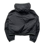 Blauer Giubbino tinta unita con Zip E Cappuccio Nero per Bambino 25WBLKC11416X NERO BLAUER 
