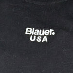 Blauer Shirt tinta unita con Stampa Nero per Bambino 25WBLKH01476J NERO BLAUER 