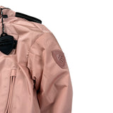 Blauer Giubbino tinta unita con Zip E Cappuccio Rosa per Neonata EDITH ROSA BLAUER 