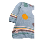 Boboli Abito Girocollo tinta unita Manica Lunga Azzurro per Neonata 118022 AZZURRO BOBOLI 