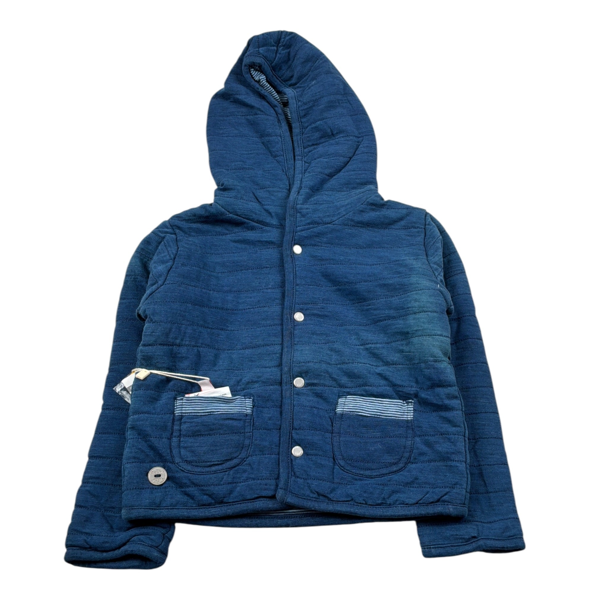 Boboli Giubbino Tinta Jnit con Cappuccio Blu per Neonato 143143 BLU BOBOLI 
