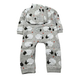 Boboli Tutina Manica Lunga tinta unita Grigio per Neonato 148047 GRIGIO BOBOLI 