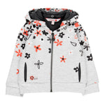 Boboli Felpa con Zip E Cappuccio tinta unita Grigio per Bambina 228125 GRIGIO BOBOLI 