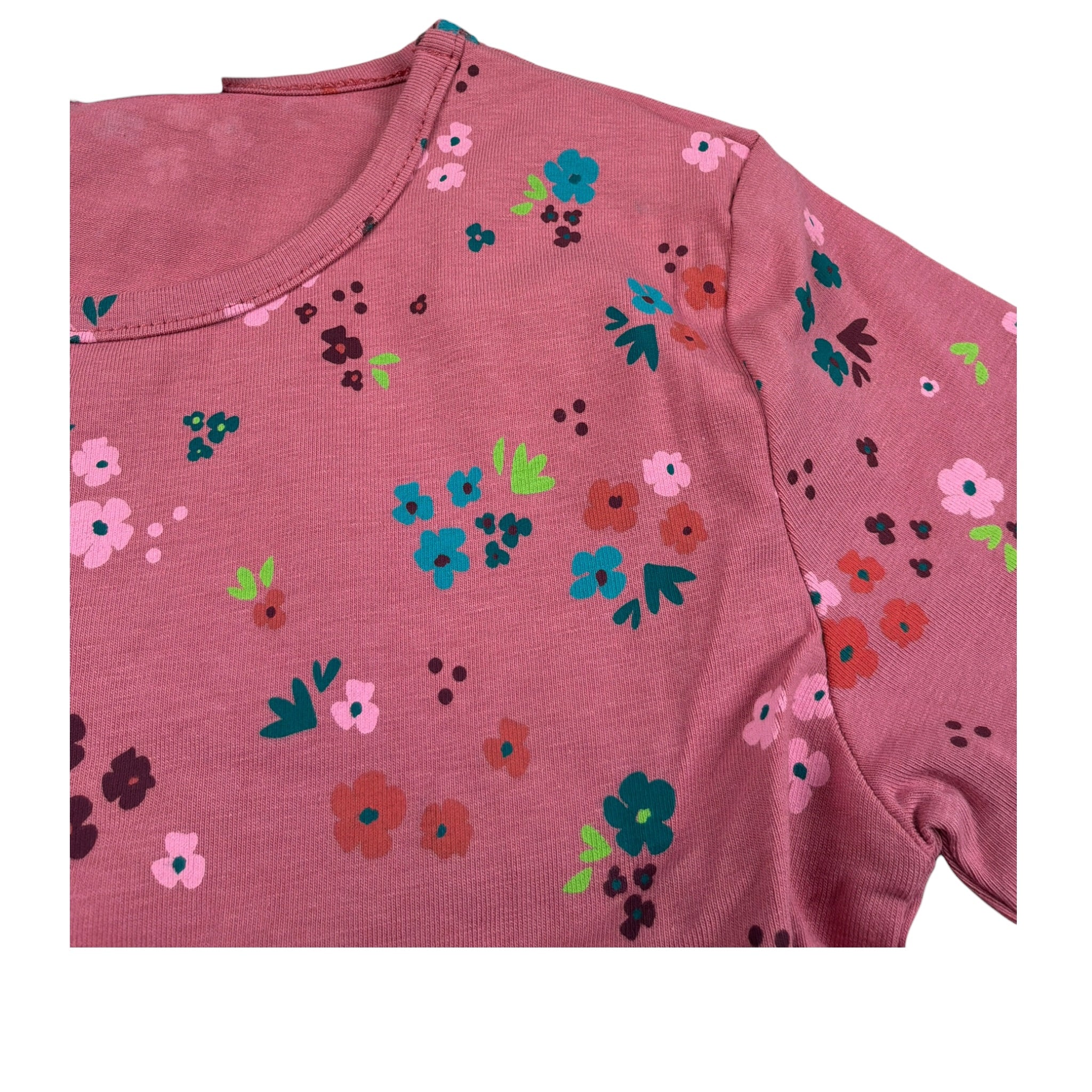 Boboli Abito Manica Lunga Stampa Fantasia Rosa per Bambina 233053 ROSA BOBOLI 