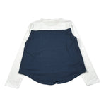 Boboli Shirt Girocollo Bicolore Bianco/Blu per Bambina 401094 BIANCO/BLU BOBOLI 