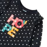 Boboli Abito Manica Lunga tinta unita Nero per Bambina 415077 NERO BOBOLI 